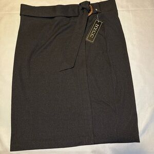 NYCC Black NWT Pencil Skirt Sz L Minimalist Career Academia Secretary Classic